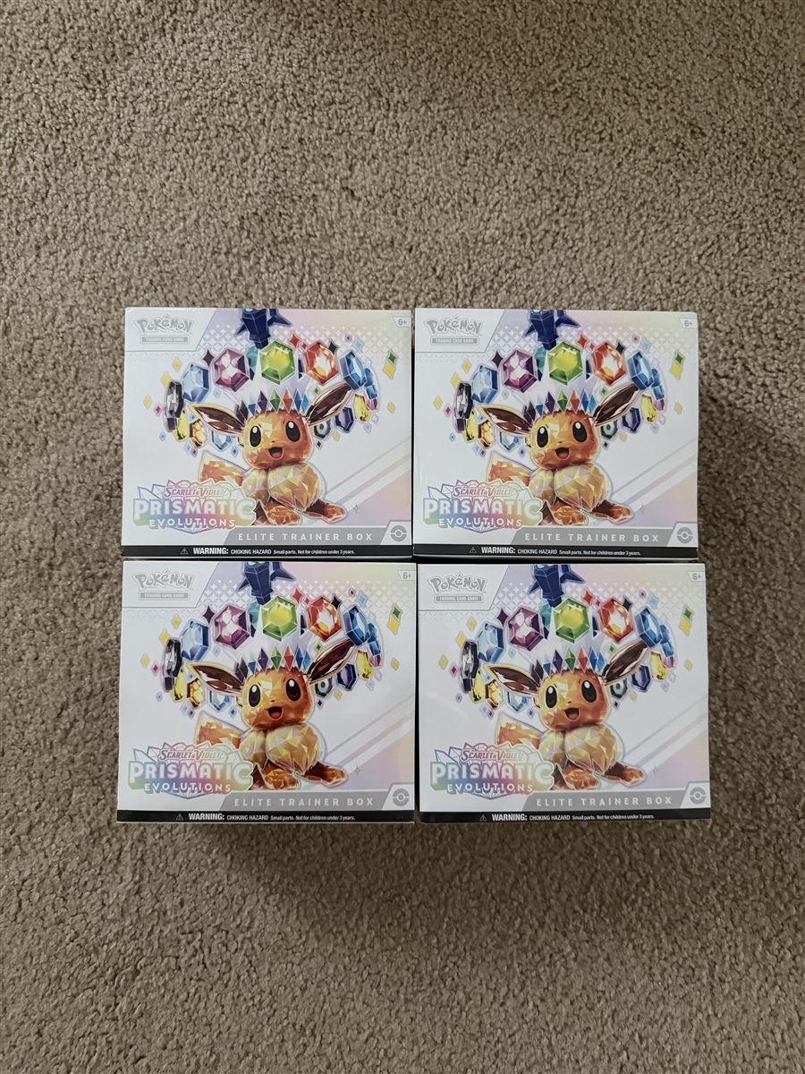 Four Pokemon Elite Trainer Boxes