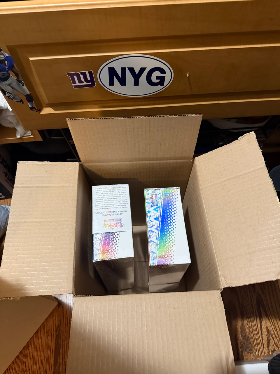 Community Pokémon products packed for delivery
